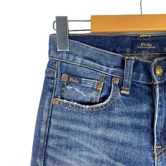 Polo Ralph Lauren Womens Waverly Straight Crop  Embroidered Hem Jeans US 25 - Picture 5 of 13